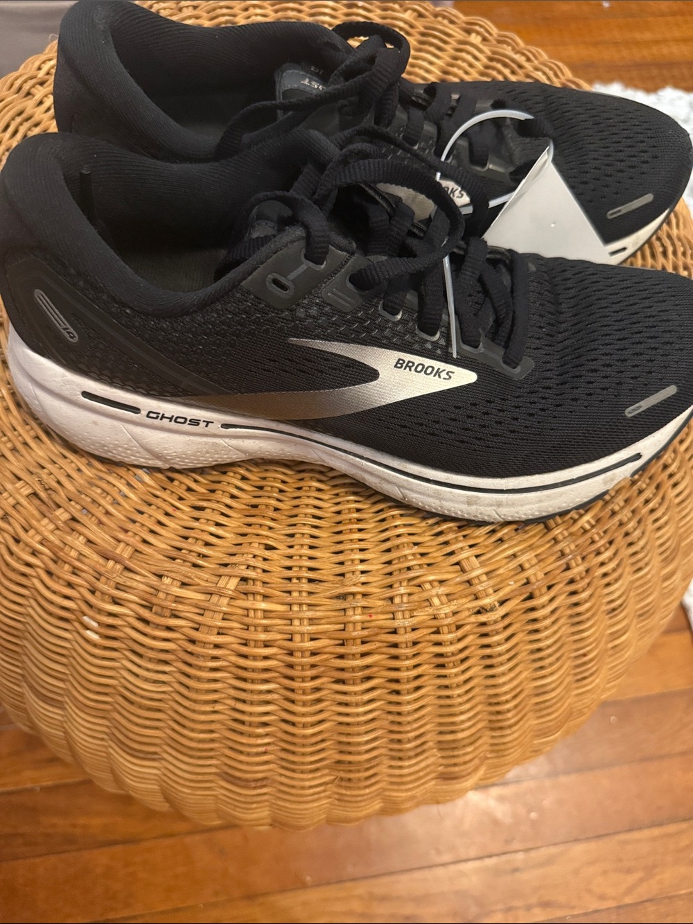 Brooks Black & Silver Ghost Running Shoes